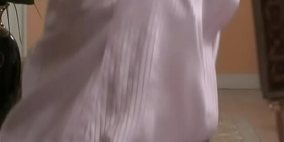 blonde maid federica gets on a ladder and gets licked and ass fucked