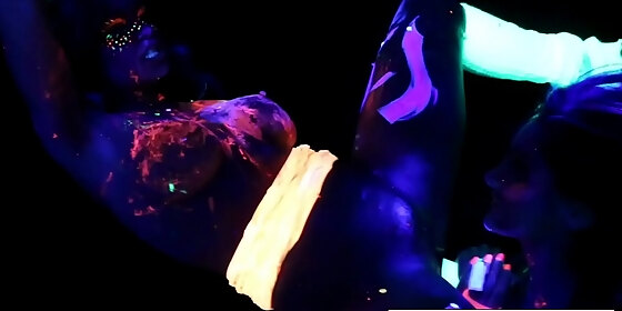 black light rainy night with abigal mac ava addams