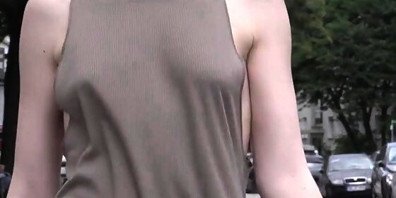 big tit blonde public ho masturbates