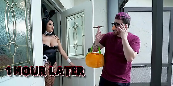 bangbros halloween bunny serena santos gives horny neighbor logan xander the treat of his life