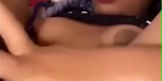 petite teen closes her eyes and gets her pussy eaten by lesbian friend
