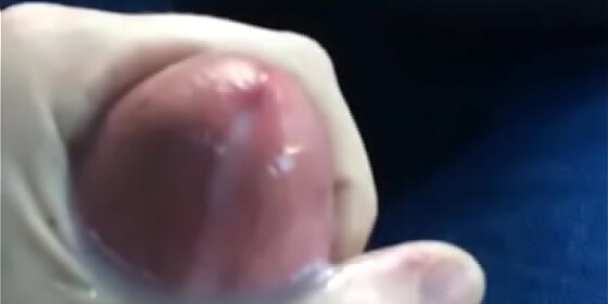 my friend stroking his big hard dick for me