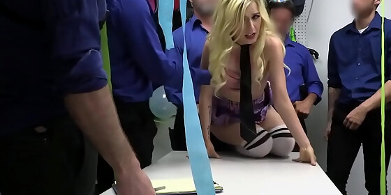 repeat offender caught again stealing and getting the worst gangbang for her life minxx marley