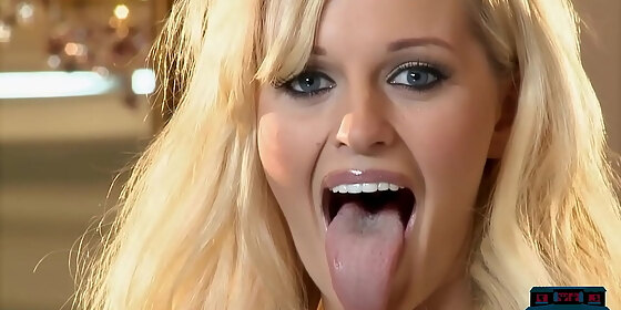 long tongue milf wife katy marie shows off her amazing body for playboy