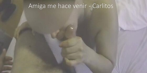 my friend makes me cum on her face