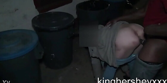 fucking this prostitute next to the dumpster in a alleyway