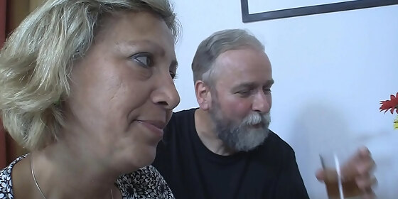 his old parents seduce blonde teen gf into sex