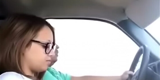 fucking lexi while driving on the highway