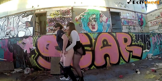 world s first public pegging compilation femdom strapon