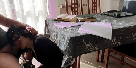 i review the oral exam with my teacher