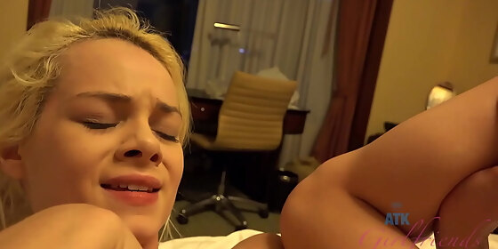hooking up with super hot pornstar elsa jean in a hotel room filmed pov creamie