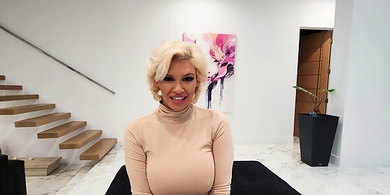 deepthroat and tit job by hot stepmom