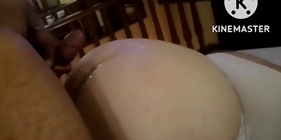 fucking thick brunette fucks chubby in front of the cuckold