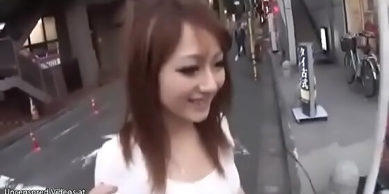 japanese random babe asked to have sex