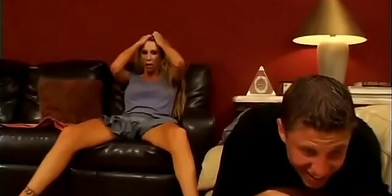 older s fake titties bounce nicely while she gets deep fucks by the y stud