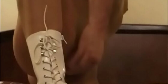 mischievous lady candy exposes quim for fuck