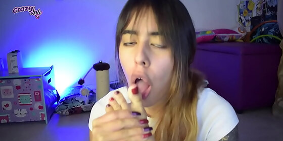 sucking and licking my cute little toes