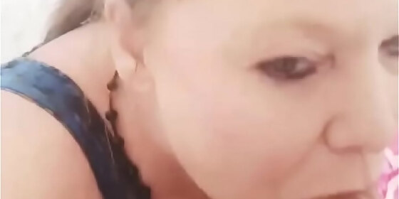 granny sucks big freckled cock