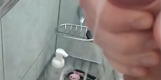 thick cum in the shower