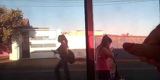 naked behind the insulfilm door