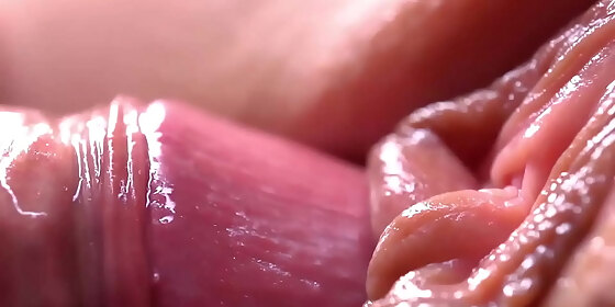 extremily close up pussyfucking macro creampie