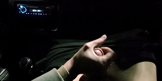 stop the car i want to cum public car handjob next to the road
