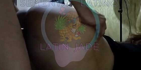 latin jade taking cock from her latin stud