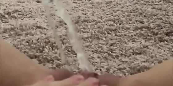 another thick piss stream hits my carpet