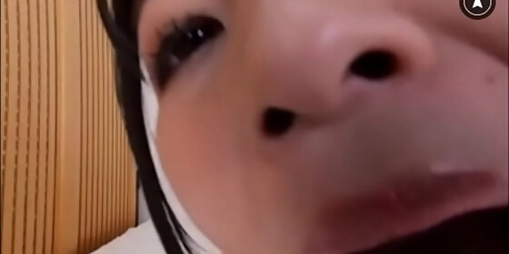 big tits beauty licks your face