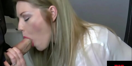 hot british boss milf in stockings holly kiss fucks young employee hardcore fucking deepthroat action