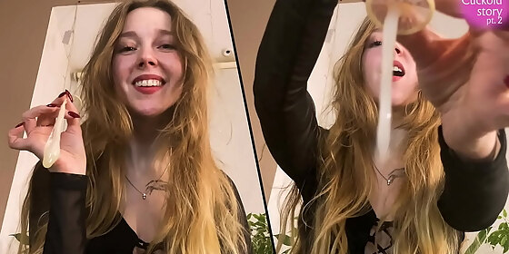eat my lover s cum hubby cuckold s story part 2 cei