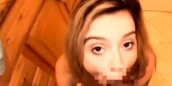 amateur blonde blowjob cim