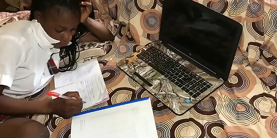 studying hard to get a good grade in college but with my pussy i can get a better grade full video in red