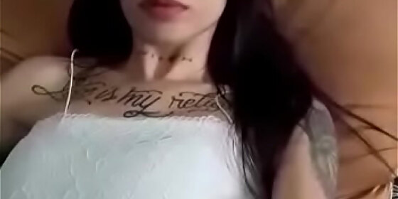 belly button fingering with oil
