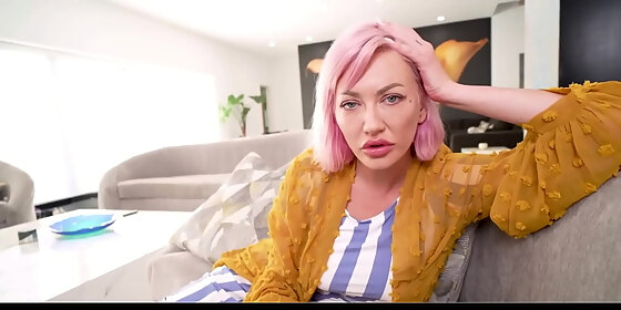 onlystepmoms big tits milf step mom with pink hair seduces stepson pov adira allure