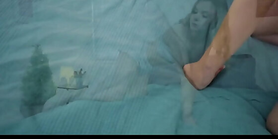 stepsister bends over and takes her stepbrothers dick deep from behind