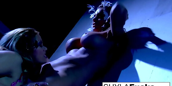 busty nikka obeys shyla stylez s commands in this erotic girl on girl sex