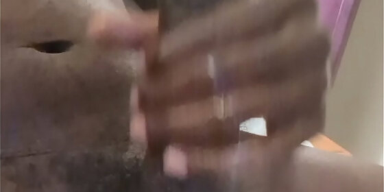 black jerking full load of cum