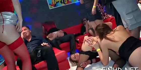 salacious and rowdy gang bang