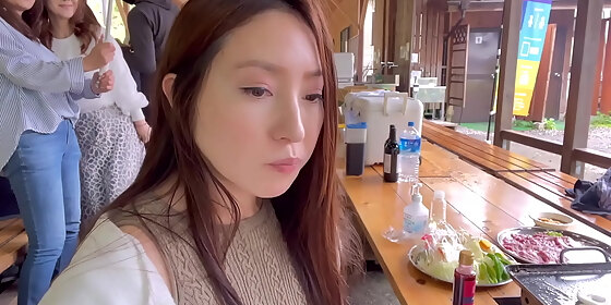 eating yakiniku at a japanese bbq place