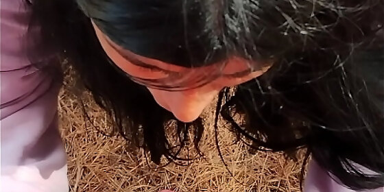 outdoors we look for the best place to fuck