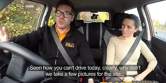 Fake Driving School Worst Driver Ever Get Fucked In The Car HD SEX Porn  Video 13:00
