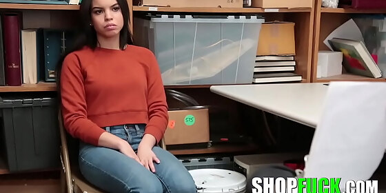 security officer loves to cum inside thief girls shopfuck