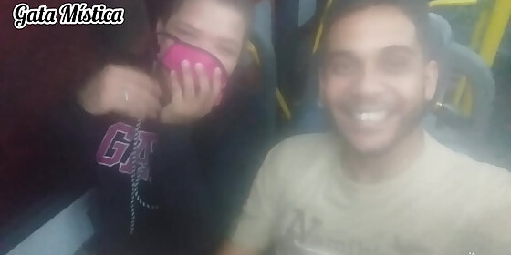 public adventure gata mistica sucking dj jump inside the bus in rj
