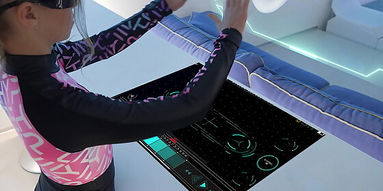alternative halloween in space with gymnast ella elastic