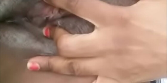 black girl playing with pussy part2