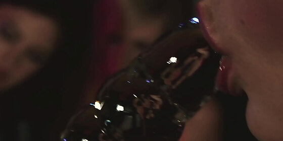 bound ball gagged lesbian dominated