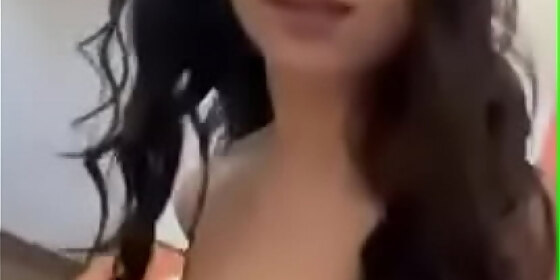busty asian teen camgirl stripping and masturbating