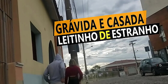 cristina almeida pregnant drinking milk from a stranger in the car but before that she left with her heels full of cum in the street