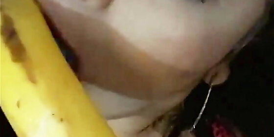 latina miss madii banana blowjob tease